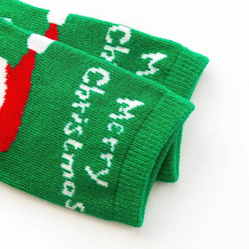 Chaussettes de Noël simples mi-mollet pour enfants