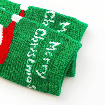 Chaussettes de Noël simples mi-mollet pour enfants