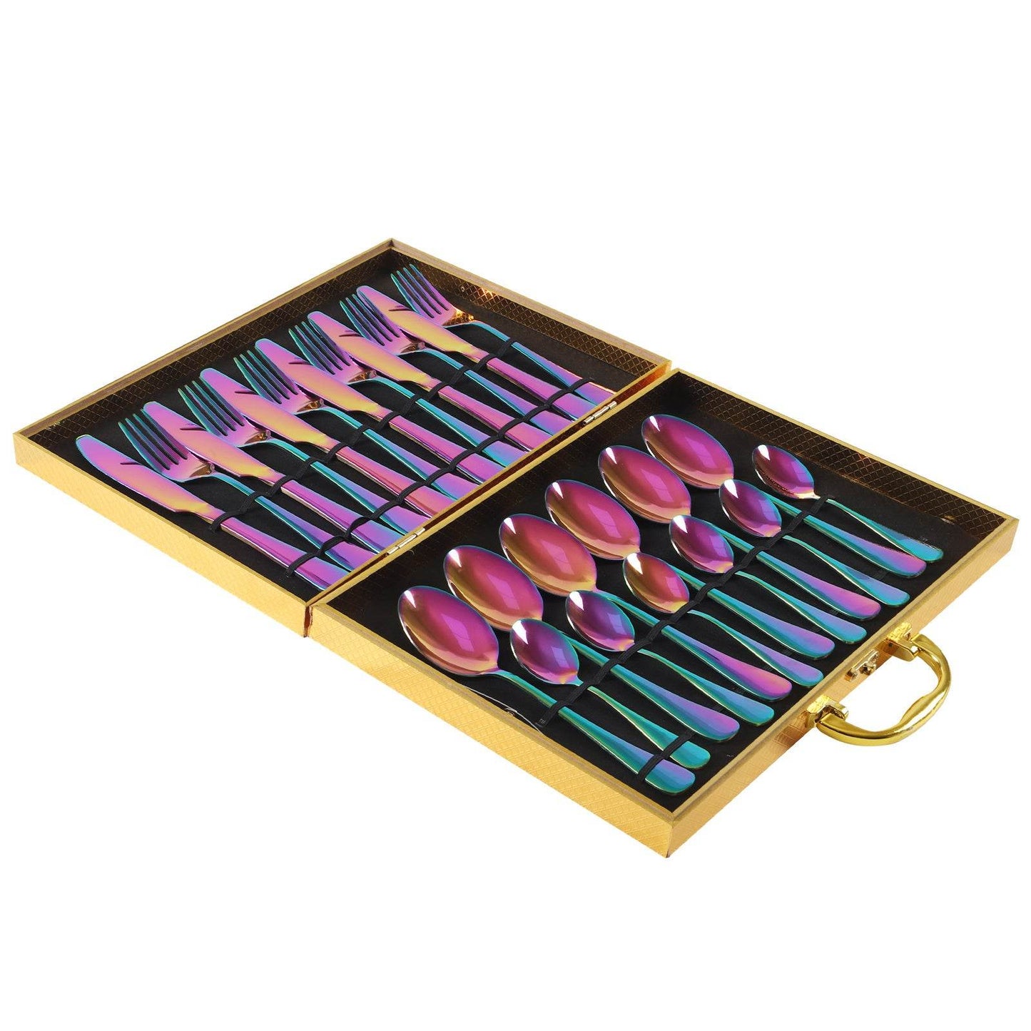High-end tableware 24 piece set Cool Matching flatware