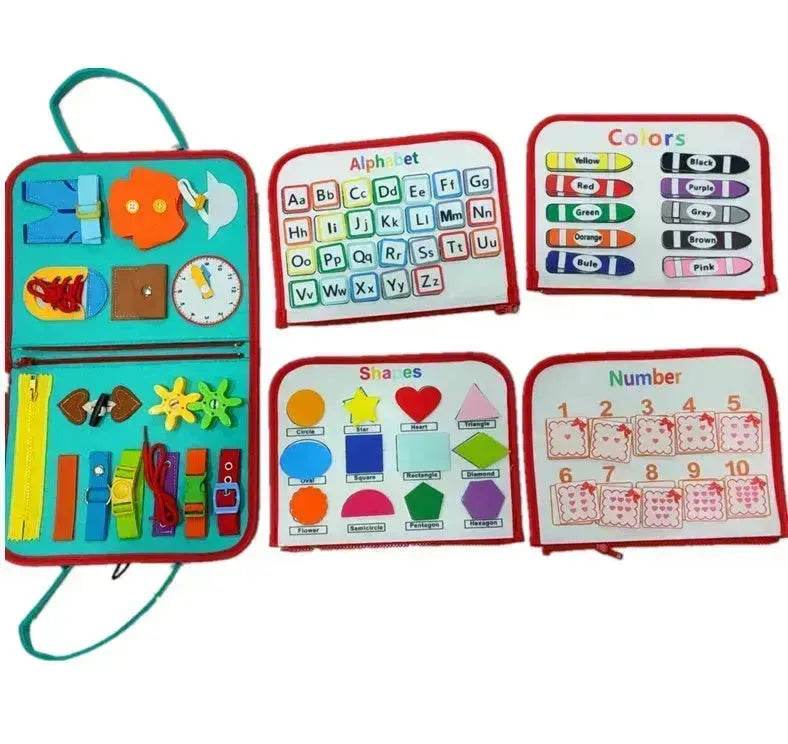 Nouvelle planche d'activités pour enfants Busy Board, jeu d'apprentissage de l'habillage et du boutonnage pour bébé, jouet d'apprentissage sensoriel préscolaire pour l'éducation précoce