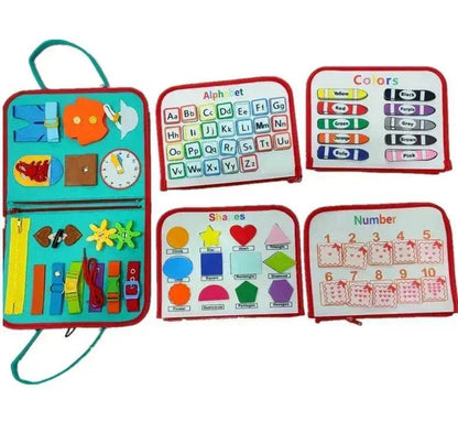Nouvelle planche d'activités pour enfants Busy Board, jeu d'apprentissage de l'habillage et du boutonnage pour bébé, jouet d'apprentissage sensoriel préscolaire pour l'éducation précoce