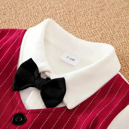 Newborn Baby Boy Gentleman Romper Suit baby boy clothes  baby boy outfits