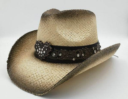 Summer Outdoor Ethnic Style Felt and Straw Cowboy Hat