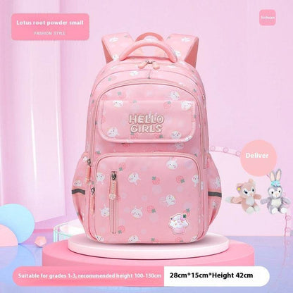 6-12-year-old Primary School Children Girls Backpack Large Capacity Schoolbag