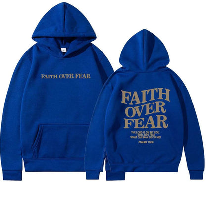 Nouveau sweat à capuche unisexe Faith Fear imprimé
