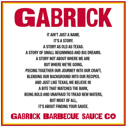 Gabrick BBQ Sauce Co. Texas Tang BBQ Sauce