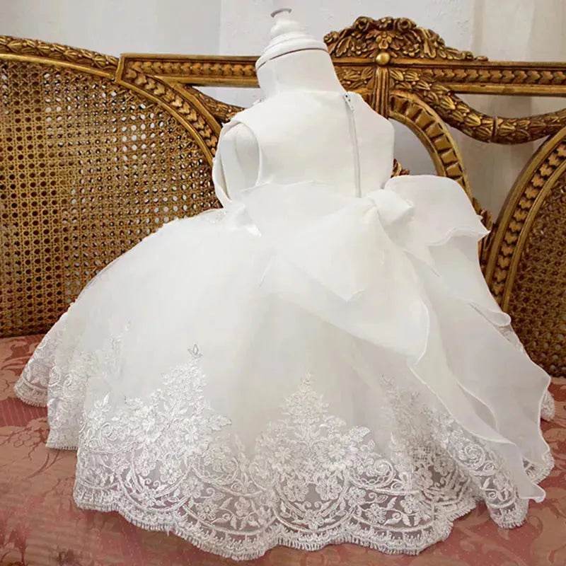 Birthday Photo Clothes Women's Tulle Tutu Super Fairy Princess Dress Girls Bow gown Christening dress Baptism dress