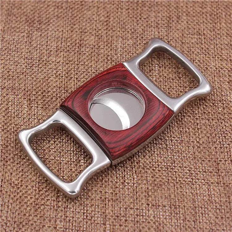 Stainless Steel Cutter - Thickened Wood Inlaid