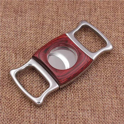 Stainless Steel Cutter - Thickened Wood Inlaid