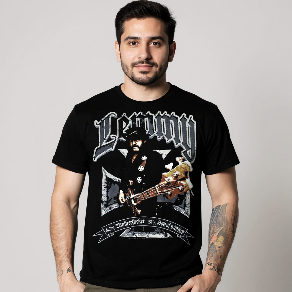 Lemmy Iron Cross Black T-Shirt