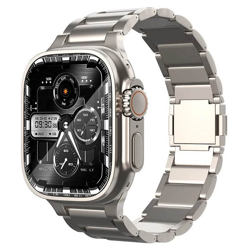 Women's Electronic Magnetic Snap Titanium Alloy Watch Strap