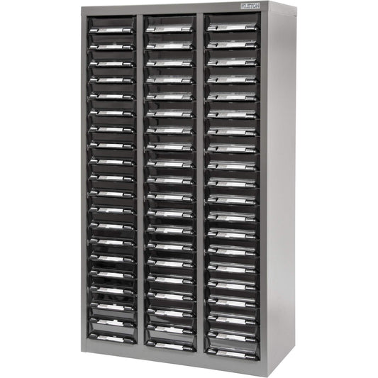 Meuble de rangement KPC-300, acier galvanisé, 60 tiroirs, 21-3/10" x 10-2/5" x 36-9/10", gris