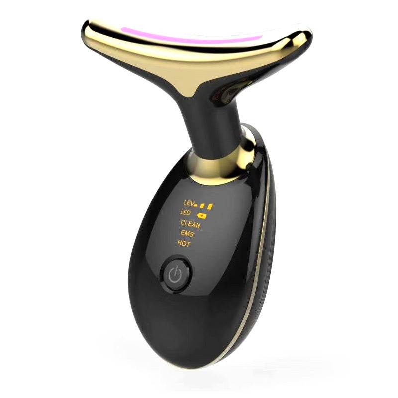 LED neck beauty device - Photon Therapy Neck Beauty Anti Wrinkle Machine EMS Tighten Massager