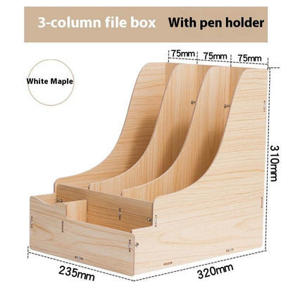 Minimalist Wooden Desk Organizer Office Table Organizer