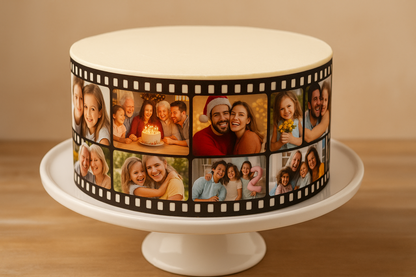 Edible Photo Reel - Custom Memory Strip Cake Toppers