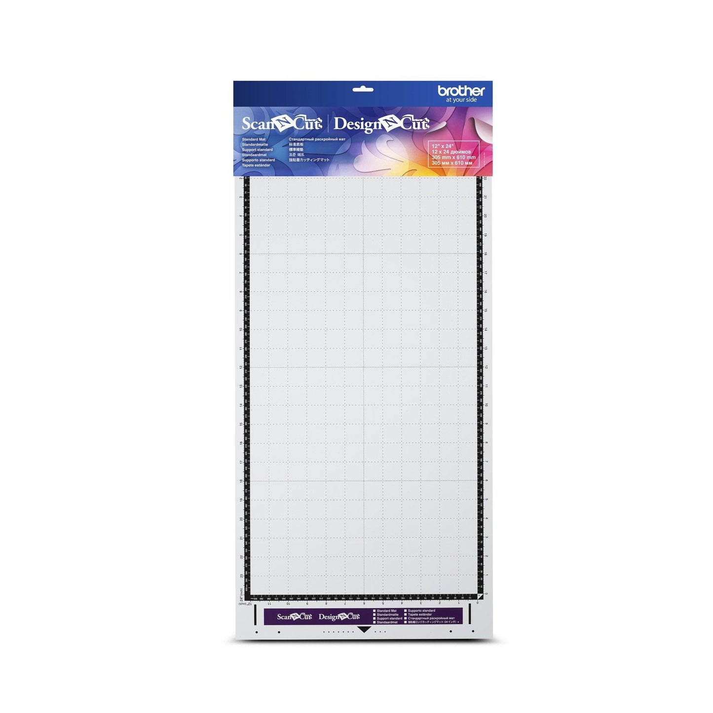Brother - CAMATSTD24 - 12" x 24" Standard Tack Adhesive Mat  for ScanNCut and DesignNCut