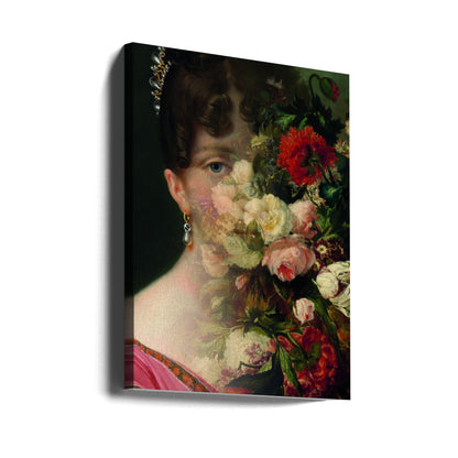 Portrait d'Hortense de Beauharnais, reine de Hollande, avec une nature morte florale