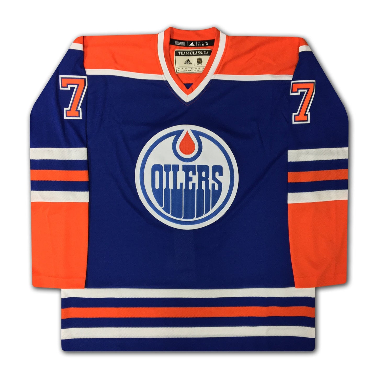 PAUL COFFEY CAREER JERSEY AUTOGRAPHED - LTD ED 199 - EDMONTON OILERS