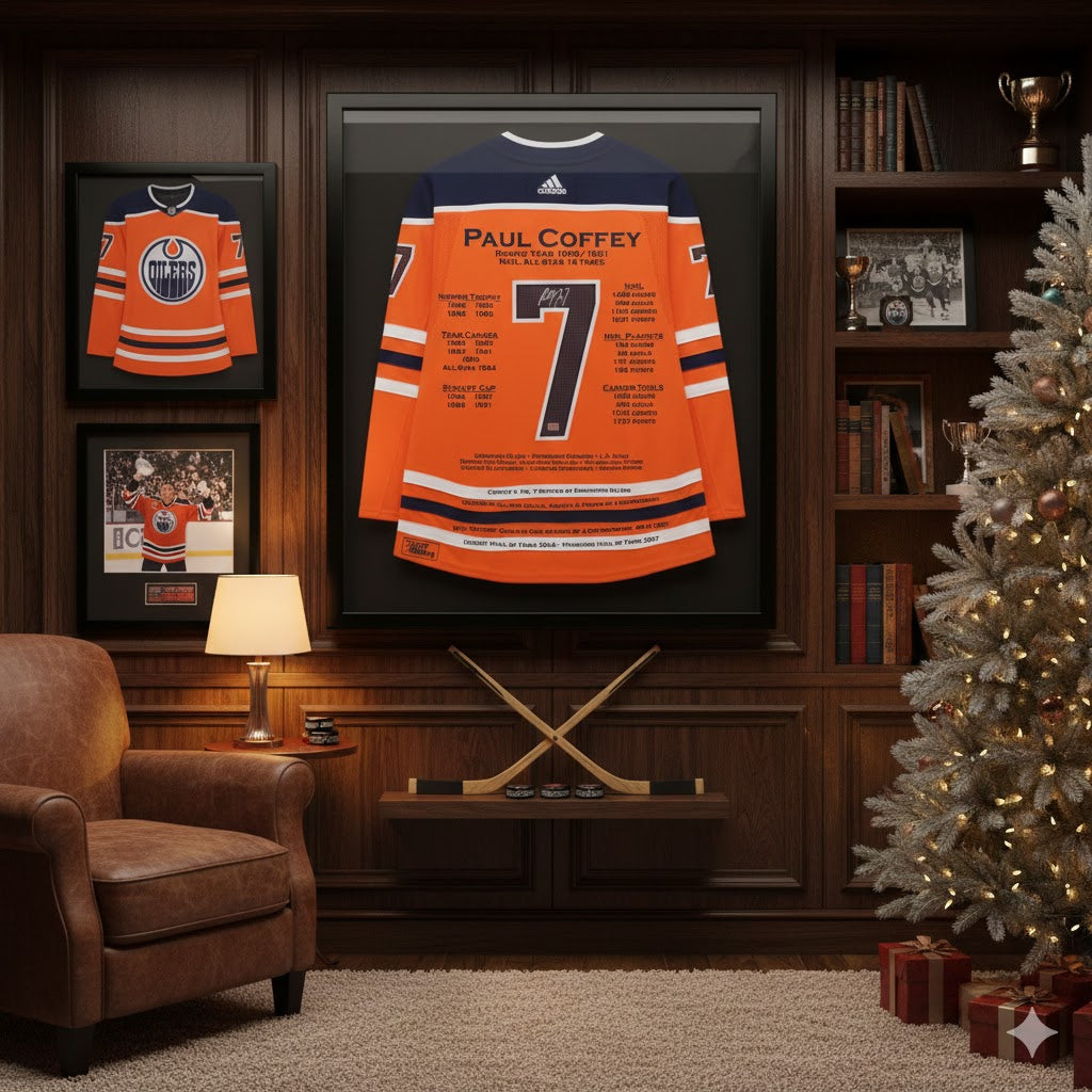 PAUL COFFEY AUTOGRAPHED ORANGE ELITE EDITION CAREER JERSEY – EDMONTON OILERS – LIMITED EDITION OF 7 – NHL HOCKEY COLLECTIBLE (SIZE L OR XL)