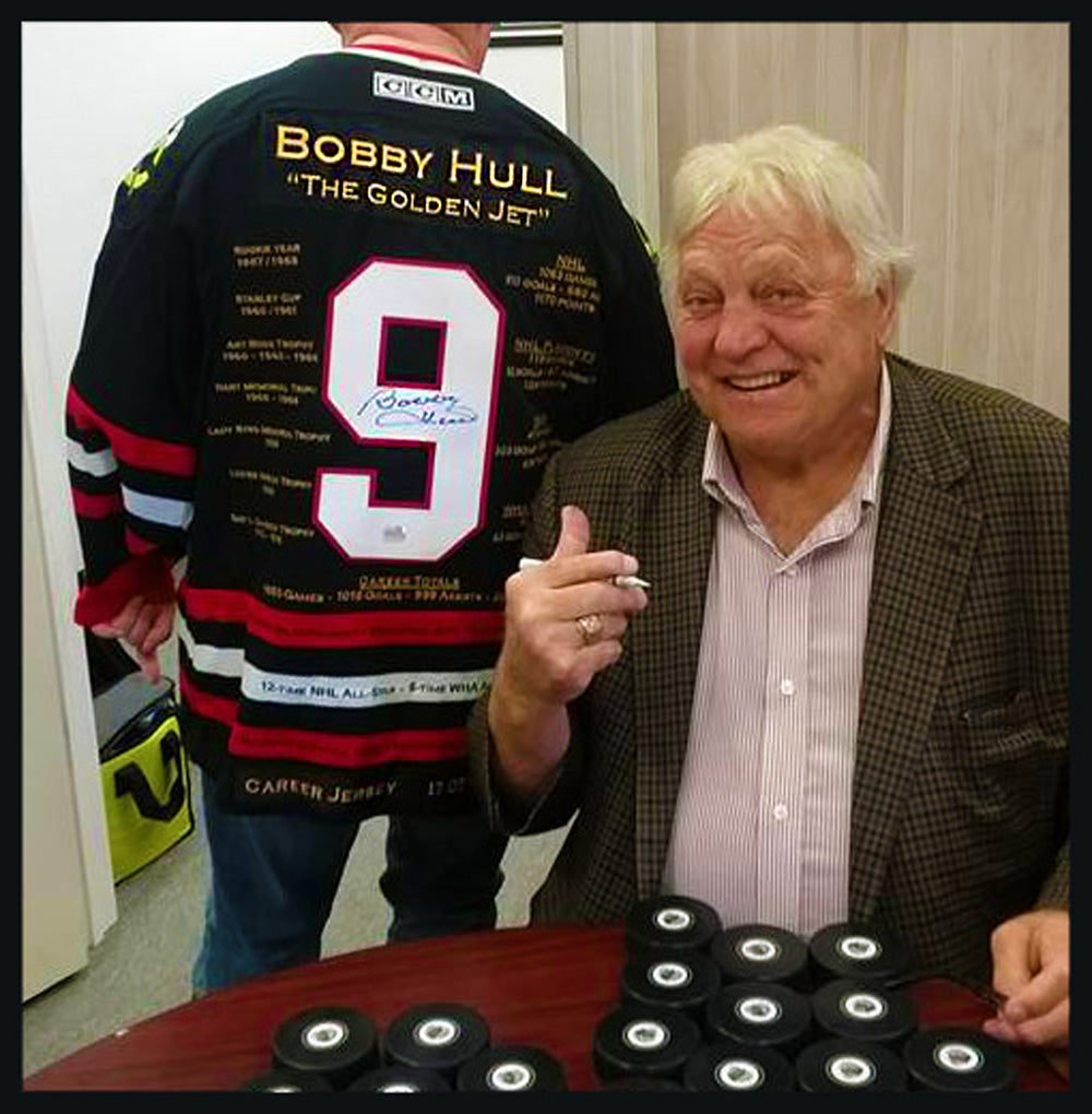 BOBBY HULL RED CAREER JERSEY SIGNED LTD ED 399 - CHICAGO BLACKHAWKS
