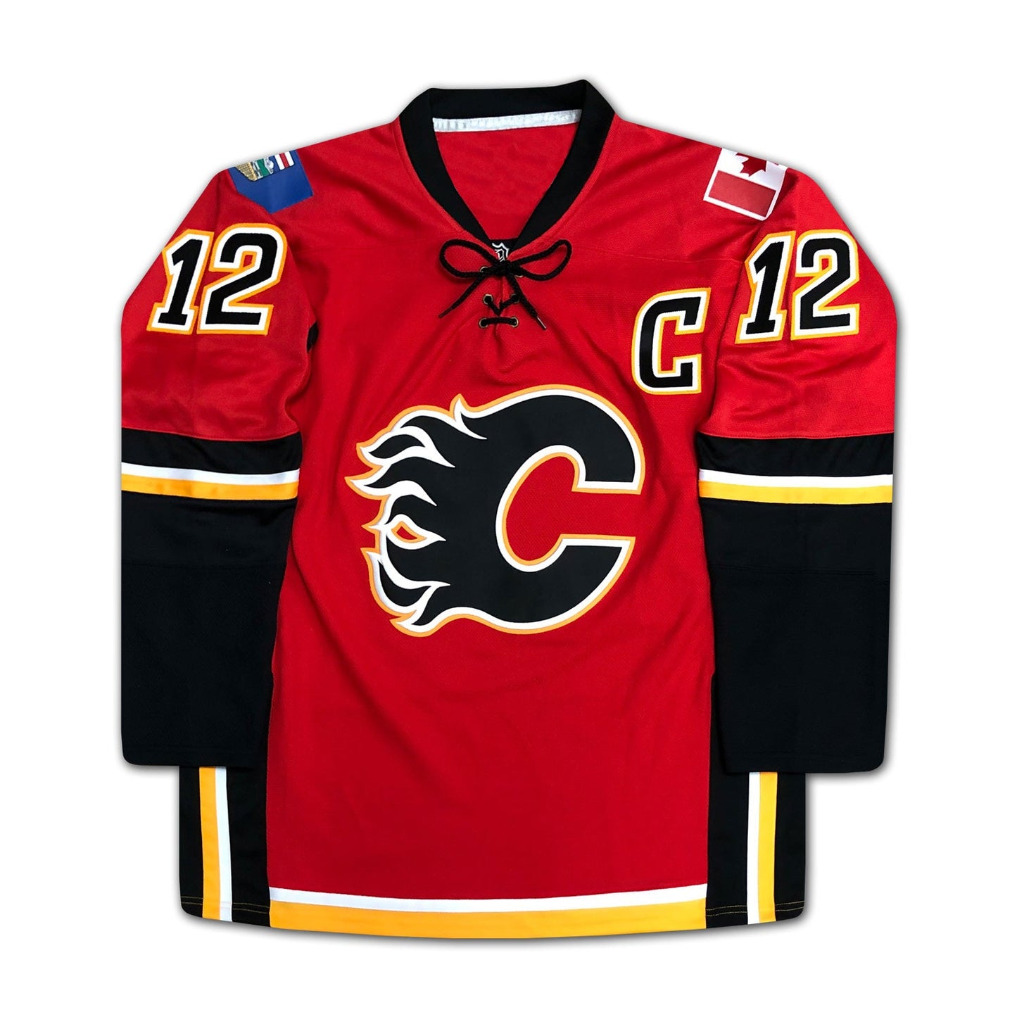 JAROME IGINLA SIGNED CAREER JERSEY ELITE EDITION OF 12 CALGARY FLAMES