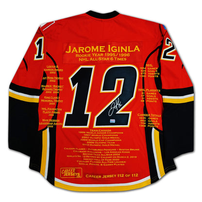 Jarome Iginla Career Jersey #112 of 112