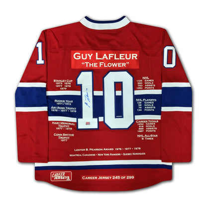 Guy Lafleur Montreal Canadiens Career Jersey /299