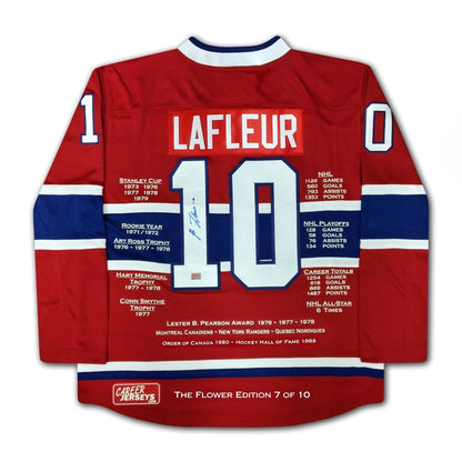 Guy Lafleur Montreal Canadiens Career Jersey - Red Edition /10