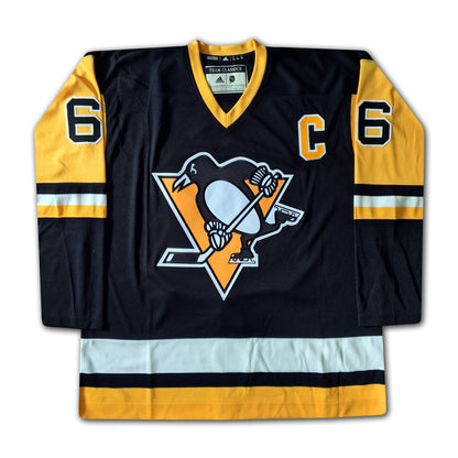 MARIO LEMIEUX CAREER JERSEY SIGNED - LTD ED 166 - PITTSBURGH PENGUINS