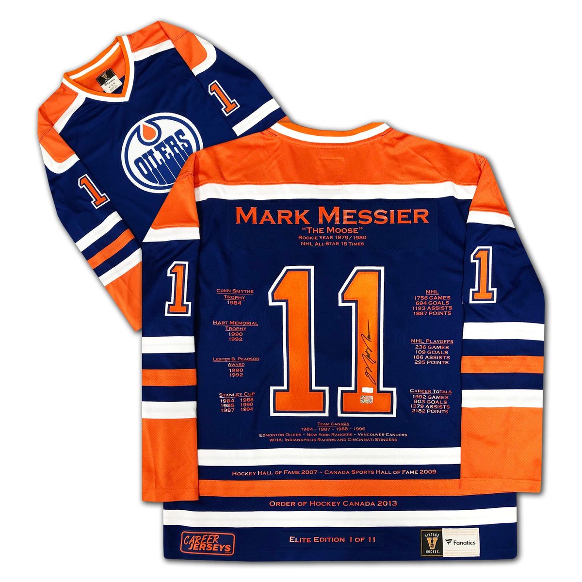 Mark Messier Career Jersey Elite Edition #1 of 11