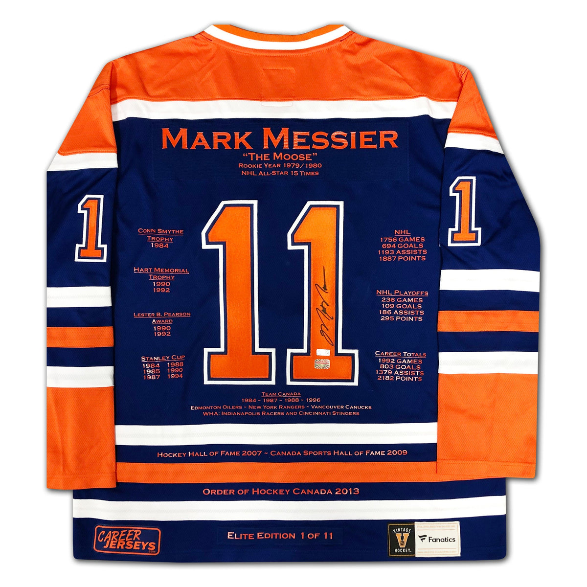 Mark Messier Career Jersey Elite Edition #1 of 11