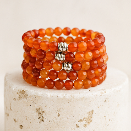 Carnelian Gemstone Bracelet - The Stone of Creativity