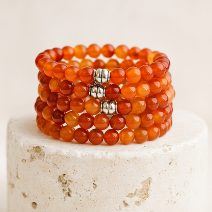 Carnelian Gemstone Bracelet - The Stone of Creativity