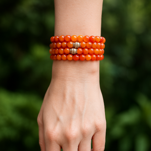 Carnelian Gemstone Bracelet - The Stone of Creativity