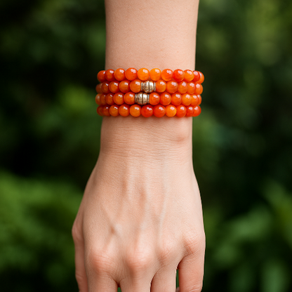Carnelian Gemstone Bracelet - The Stone of Creativity
