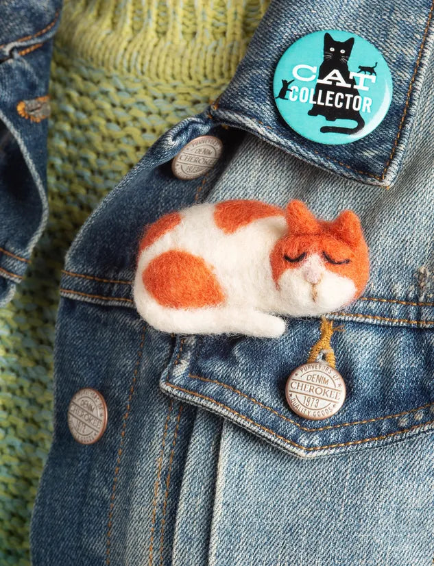 Hawthorn Handmade - Kit de Feutrage Broche Chat