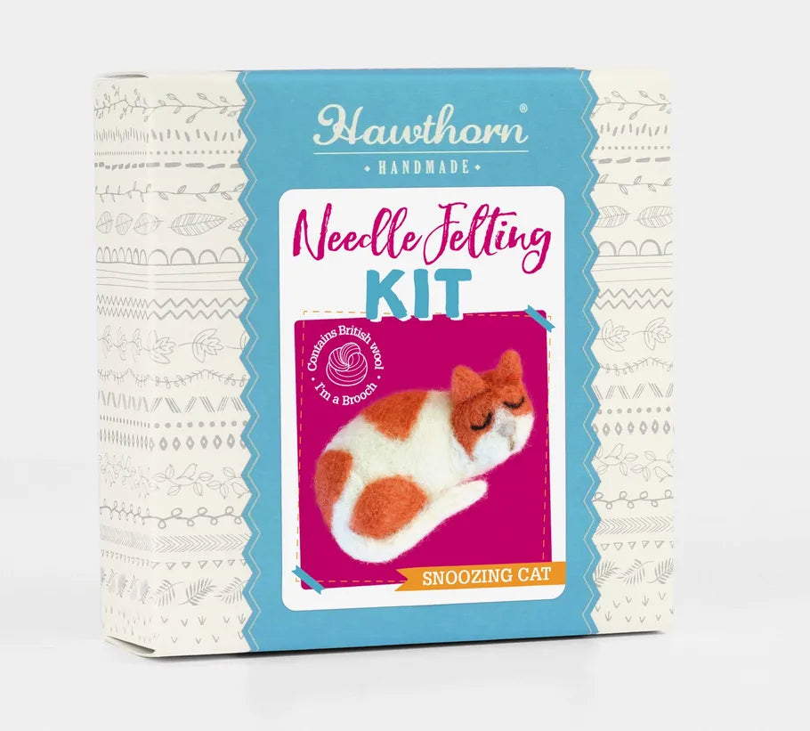 Hawthorn Handmade - Kit de Feutrage Broche Chat