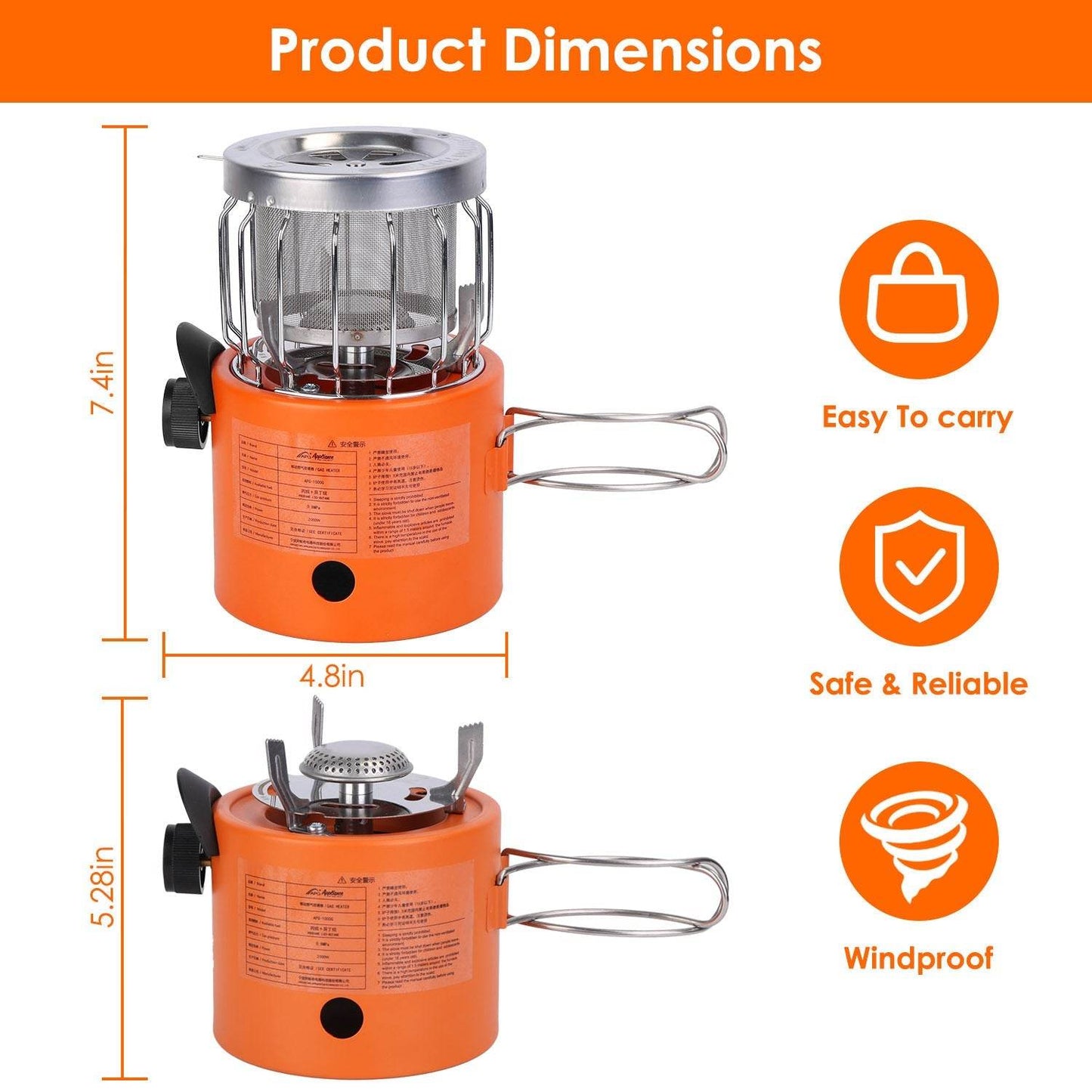 Portable Hiking Camping Outdoor Cooking Gas stove
