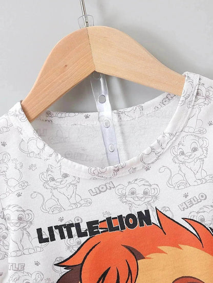 Cartoon Baby Clothing Short Pant Two-piece Set for boys
