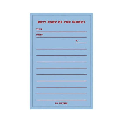 Daily Weekly Notepad Planner Tearable Message Memo Book