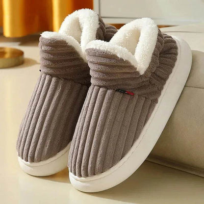 Hommes Hiver Nouvelles Femmes Pantoufles en Coton Extérieur Mode Couple Pantoufles Chaudes Intérieur Chambre Coton Peluche Chaussures Polaire Moelleuses