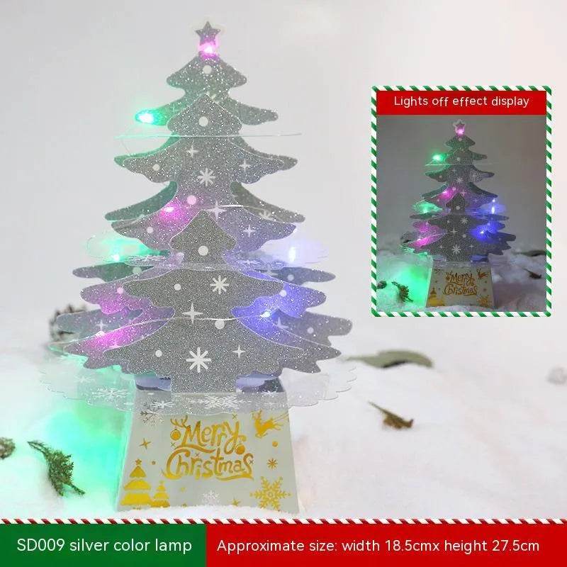 Christmas Decorations Mini Desktop Christmas Greeting Card Ornaments