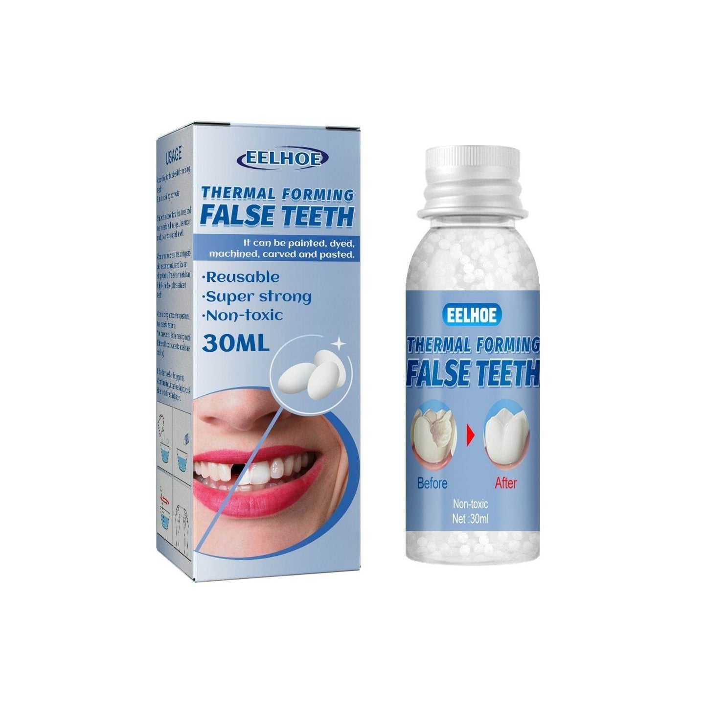 Easy-to-use Tooth Shaping Glue Video Beauty Denture Correction Temporary Filling