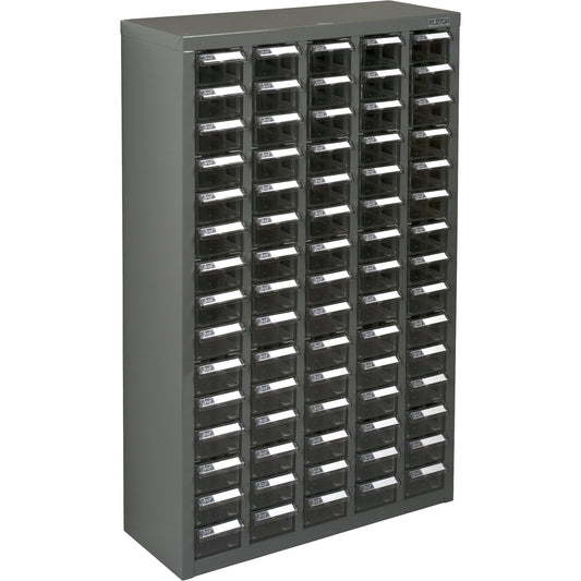 Meuble de rangement KPC-600, acier galvanisé, 75 tiroirs, 23-1/10" x 8-7/10" x 36-9/10", gris