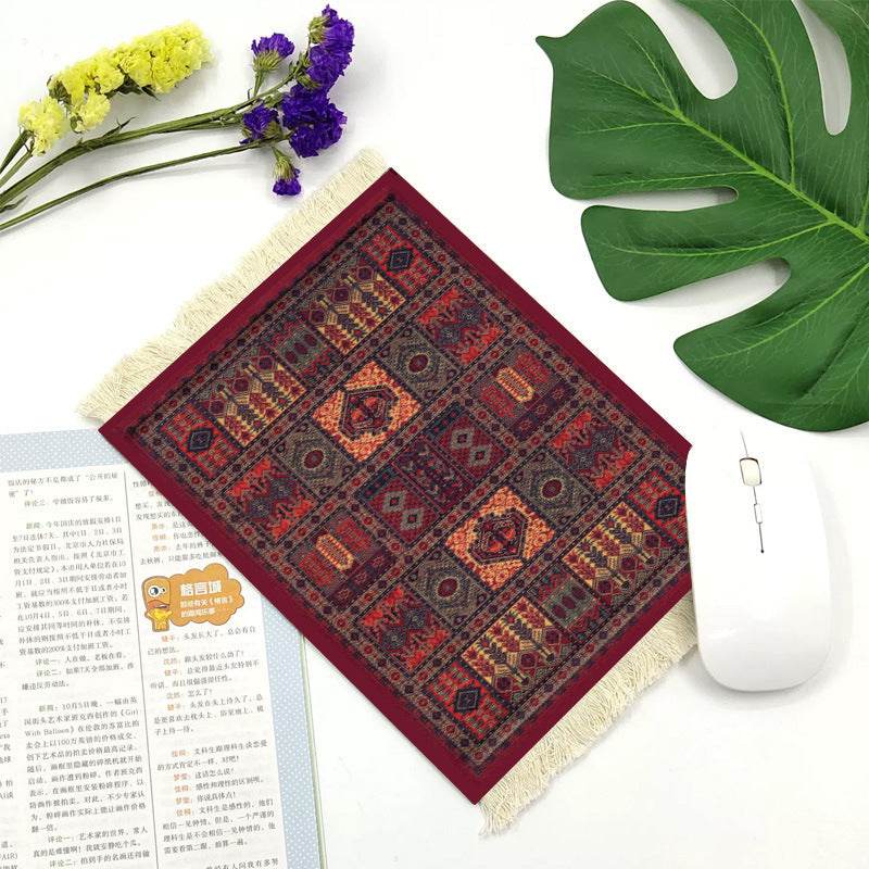 Office mouse pad, Suede fringe mouse pad Hot rubber  Bohemian style