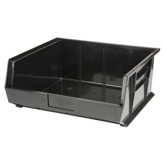 Bac empilable et suspendable, 41,9 cm (L) x 17,8 cm (H) x 37,5 cm (P), Noir
