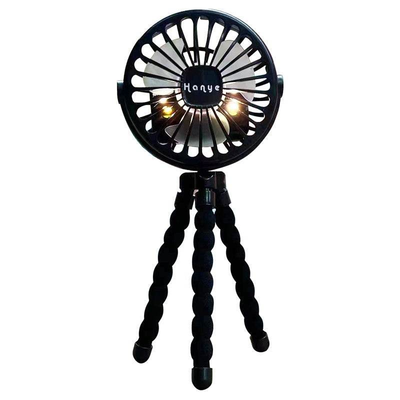 USB Powered summer heat Handheld fan with stand and Night light