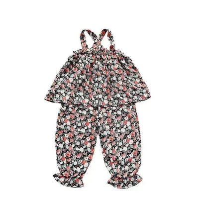 Chiffon vest trousers children's clothing summer new Baby Girl Cloth set