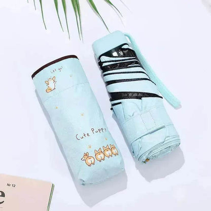 Children's Umbrella Off Sunscreen And Windproof Cartoon Umbrella Girl