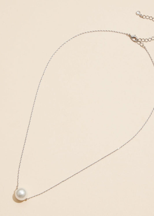 Classic Pearl Charm Necklace